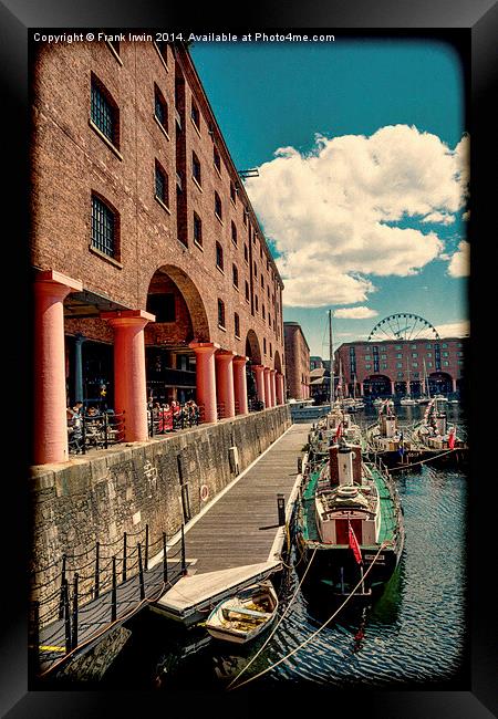  Liverpool’s Royal Albert Dock – Grunged Framed Print by Frank Irwin