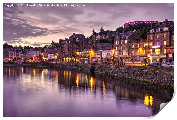  Oban Dusk  Print by Rob Hawkins