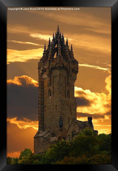 Tower of Scottish Freedom Framed Print by Jane Braat