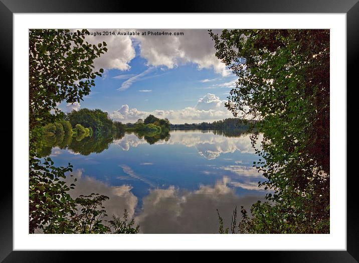  Lake Reflections Framed Mounted Print by Darren Burroughs