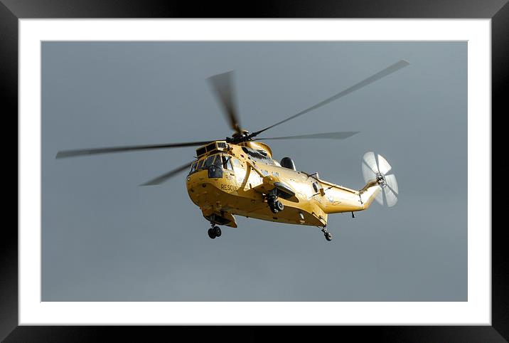  Westland Sea King Helicopter Framed Mounted Print by Philip Catleugh