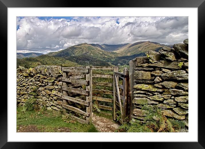  Kissing Gate Framed Mounted Print by Roger Green