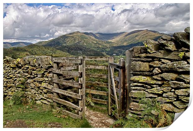  Kissing Gate Print by Roger Green
