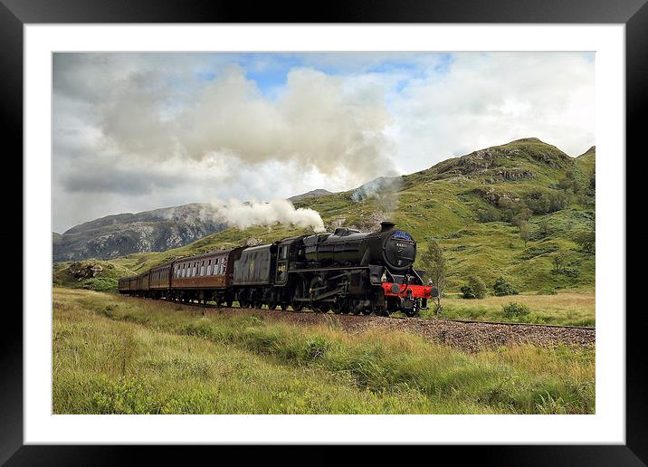   jacobite steam train Framed Mounted Print by Grant Glendinning