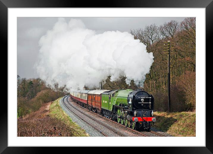 Tornado rounds the curve  Framed Mounted Print by Ian Duffield