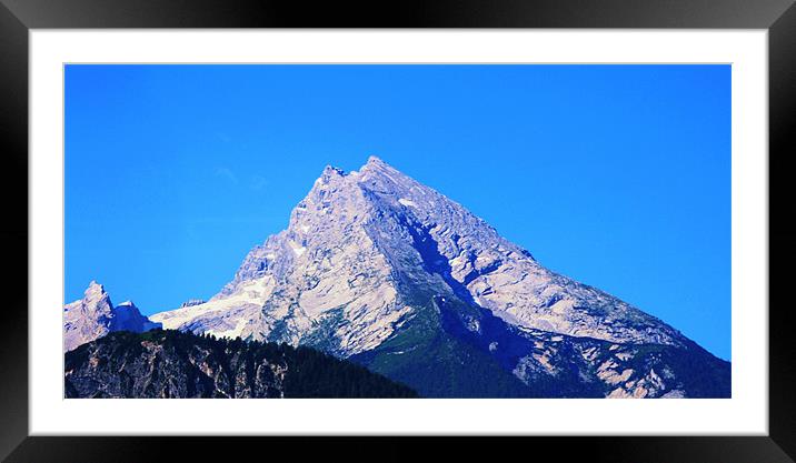 A horn from the german alps. Framed Mounted Print by charlie Mellow