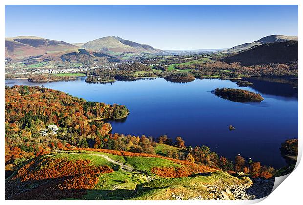  From Catbells to Blencathra Print by Ian Duffield
