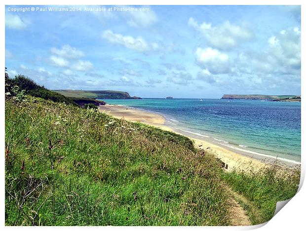  Camel Estuary and Padstow Bay Print by Paul Williams