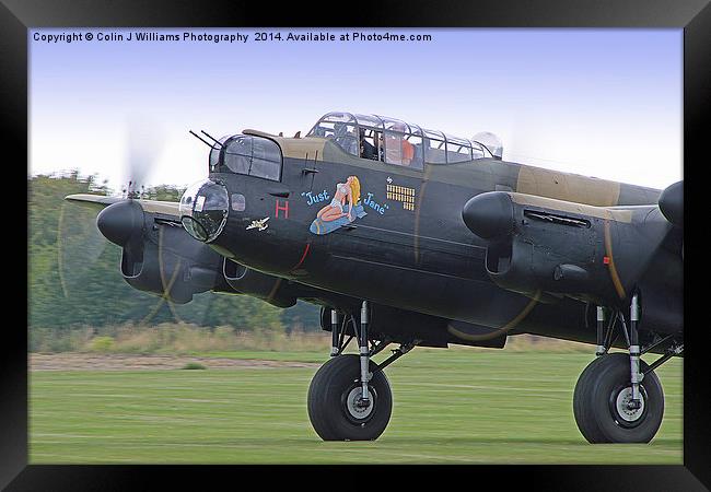  Throttles Open - Just Jane Framed Print by Colin Williams Photography
