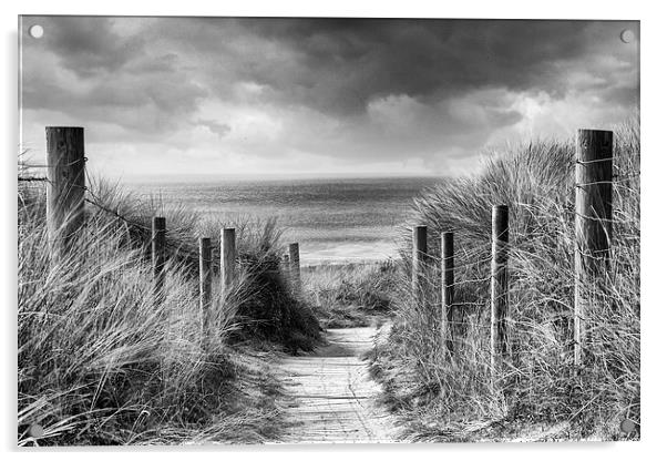  Running to the Beach Acrylic by Adam Payne