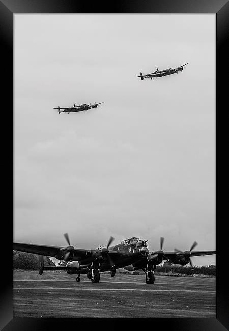 Three Lancasters Framed Print by Lee Wilson