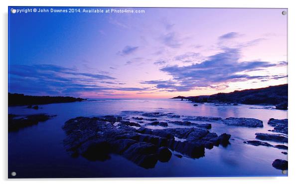  Sunset Blue Acrylic by John Downes