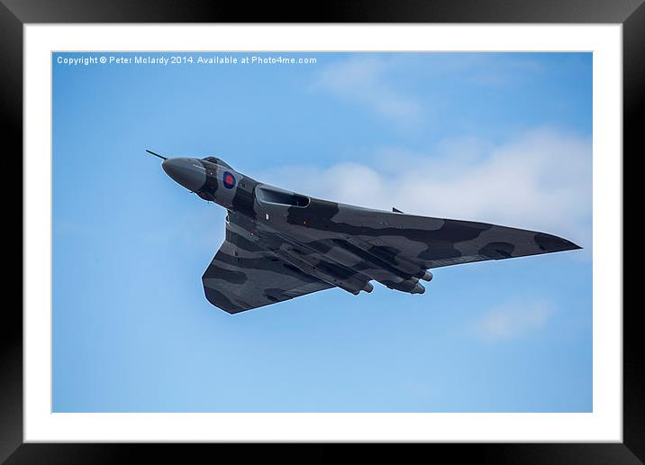  Avro Vulcan  Bomber Framed Mounted Print by Peter Mclardy