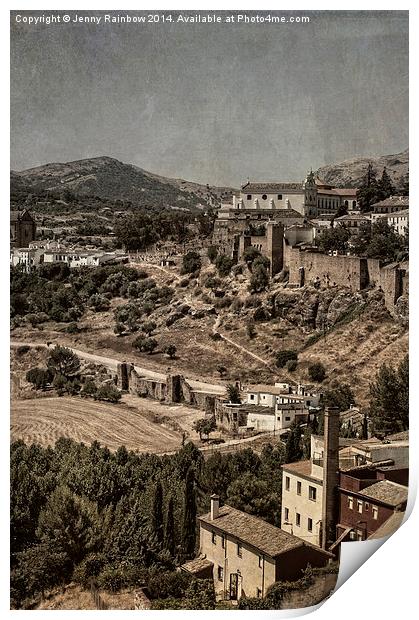  Old Ronda. Vintage Cards  Print by Jenny Rainbow