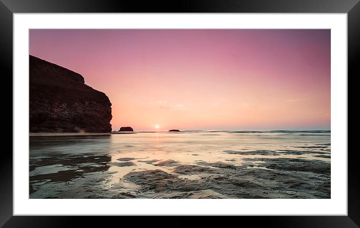  Golden Hour in Cornwall Framed Mounted Print by Adam Payne