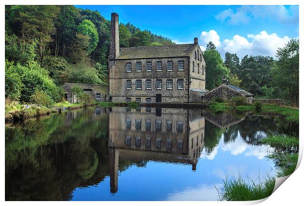  Mill on the :Pond Print by Peter Stuart