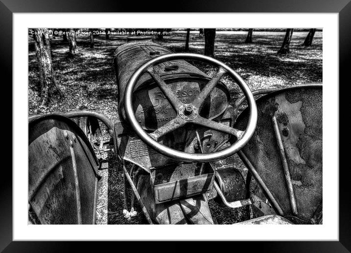  Tractor Framed Mounted Print by Perry Johnson