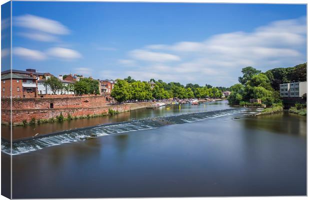 River Dee Chester  Canvas Print by Ian Mitchell