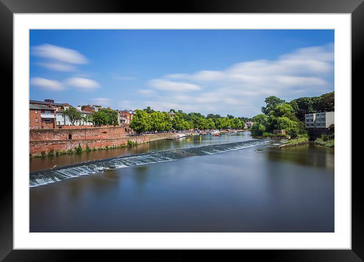 River Dee Chester  Framed Mounted Print by Ian Mitchell