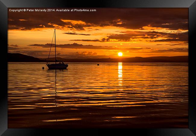  End of Day  Framed Print by Peter Mclardy
