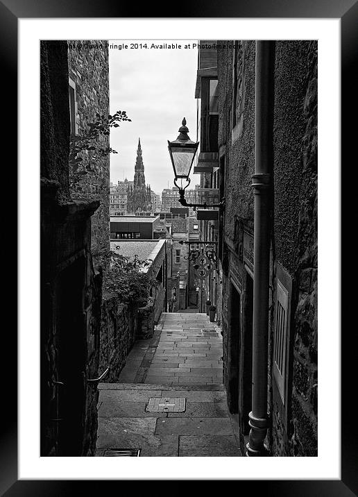 Advocate’s Close Framed Mounted Print by David Pringle