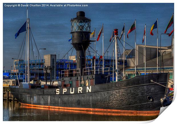  Spurn Lightship Print by David Charlton