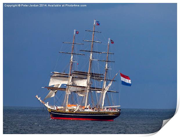  Dutch Tall Clipper Ship Print by Peter Jordan