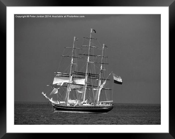  Dutch Tall Clipper Ship Framed Mounted Print by Peter Jordan