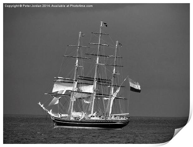  Dutch Tall Clipper Ship Print by Peter Jordan