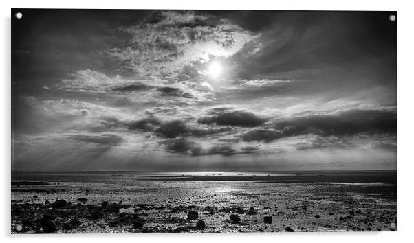  Heacham Sunset 120914 Acrylic by Alan Simpson