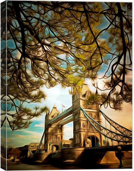  Tower Bridge in London Canvas Print by Andy Huntley