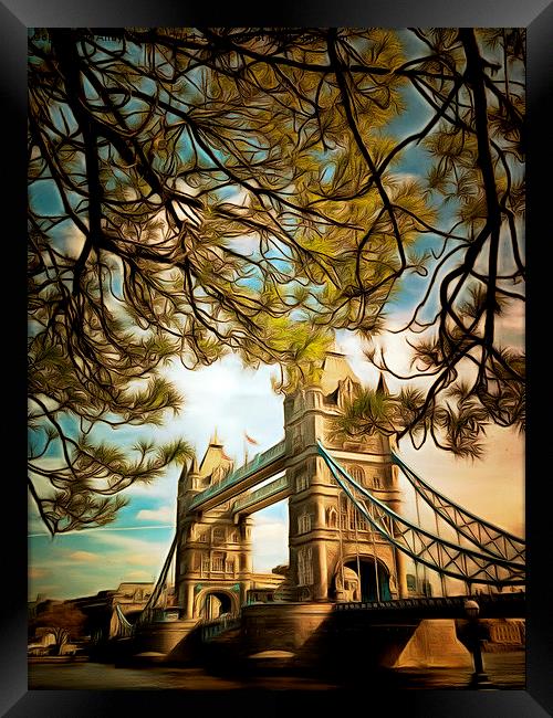  Tower Bridge in London Framed Print by Andy Huntley