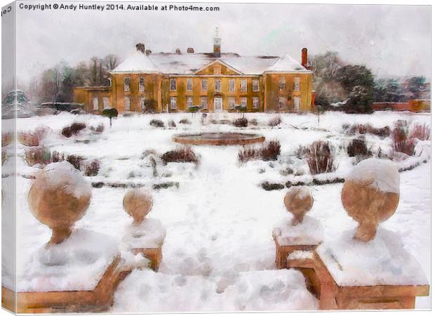  Reigate Priory School in the snow Canvas Print by Andy Huntley