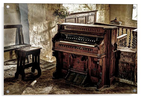  Packard Fort Wayne Organ, Conwy Acrylic by Mal Bray