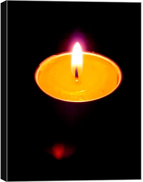  Candle Light Canvas Print by Ankit Mahindroo