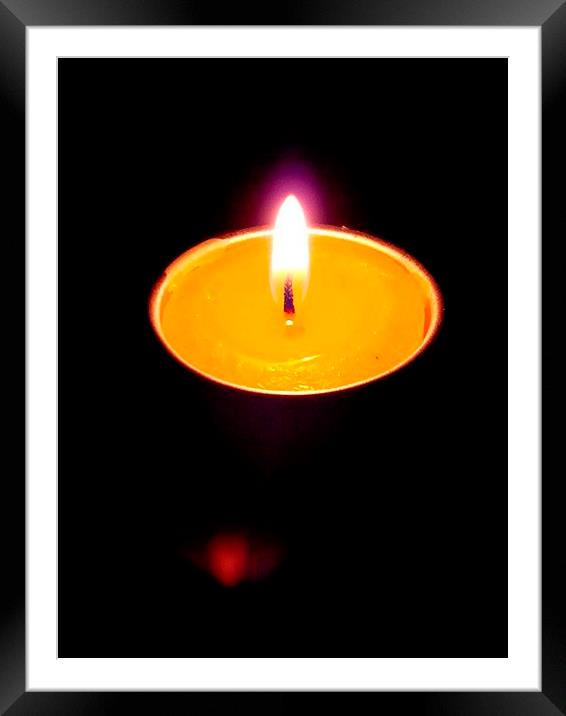  Candle Light Framed Mounted Print by Ankit Mahindroo