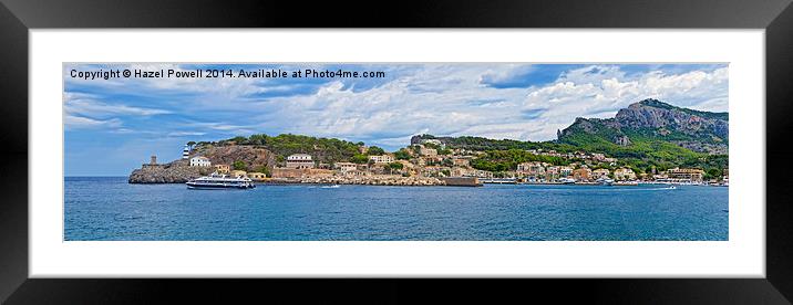  Port Soller, Majorca Framed Mounted Print by Hazel Powell