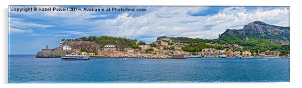  Port Soller, Majorca Acrylic by Hazel Powell