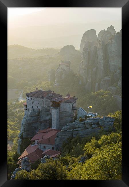  Meteora Monastery Framed Print by James Grant