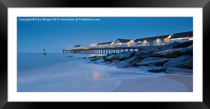  Southwould Pier Framed Mounted Print by Paul Wright