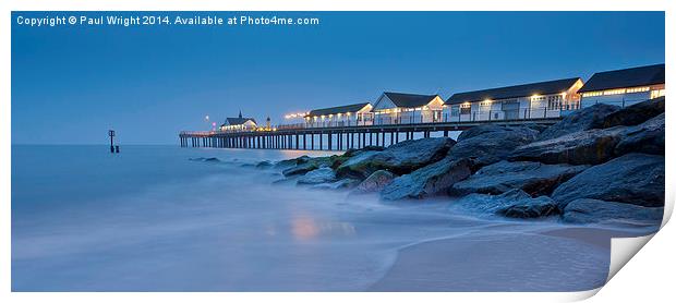  Southwould Pier Print by Paul Wright