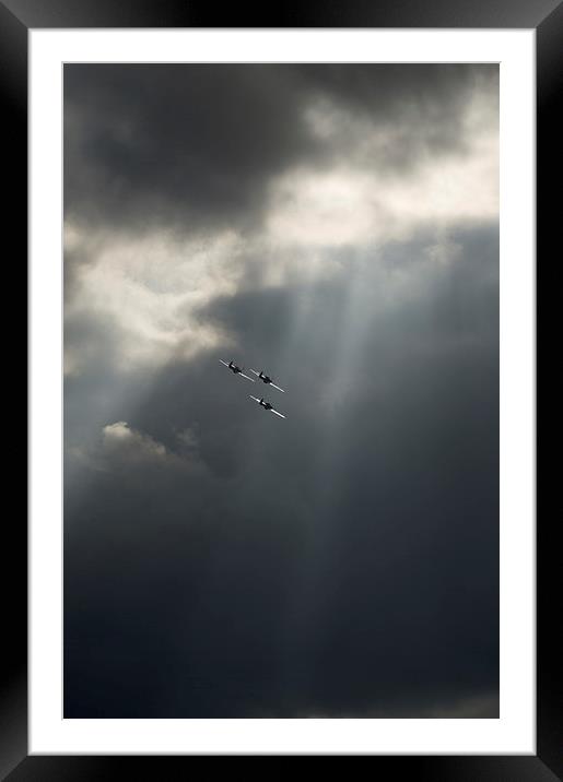 Sunlit Hawker Hurricanes Framed Mounted Print by Gary Eason
