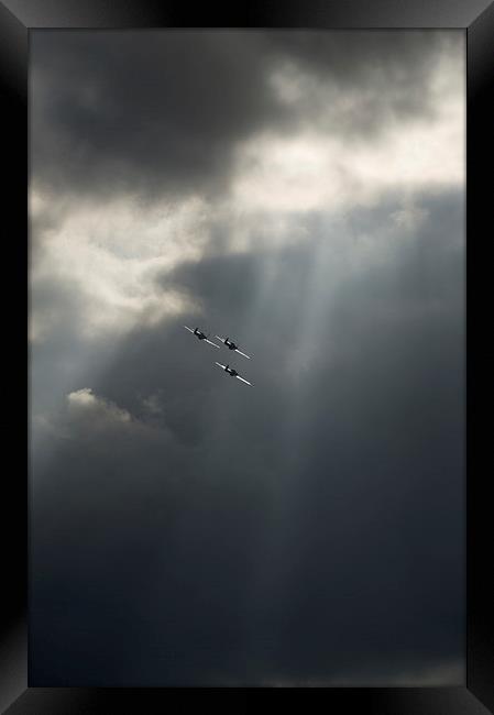 Sunlit Hawker Hurricanes Framed Print by Gary Eason