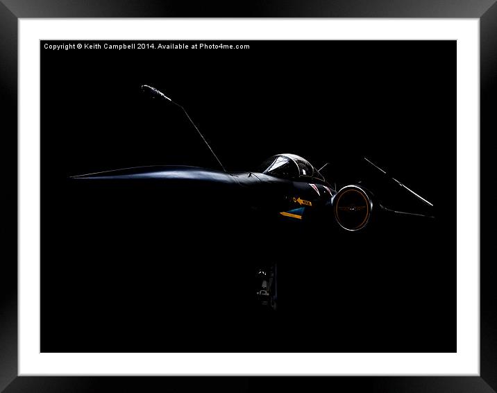  Buccaneer XV865 in the shadows Framed Mounted Print by Keith Campbell
