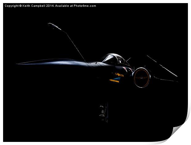  Buccaneer XV865 in the shadows Print by Keith Campbell