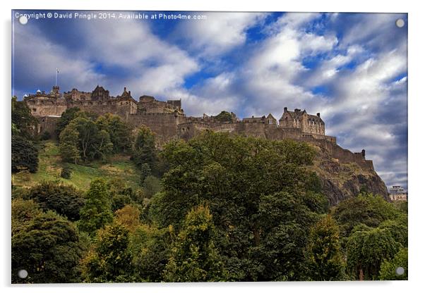 Edinburgh Castle Acrylic by David Pringle
