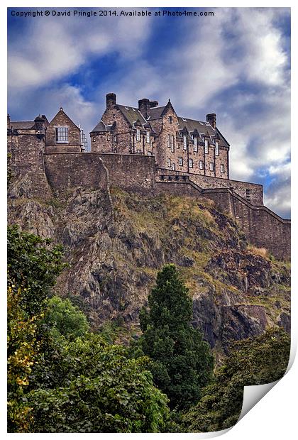 Edinburgh Castle Print by David Pringle