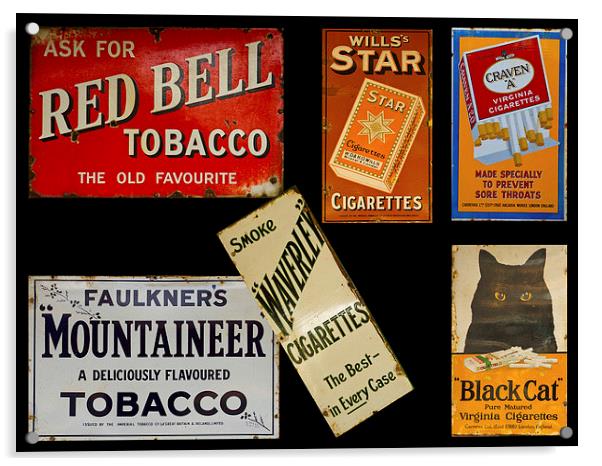  Antique Enamel Signs Acrylic by David French