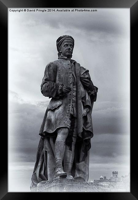 Allan Ramsay Statue Framed Print by David Pringle