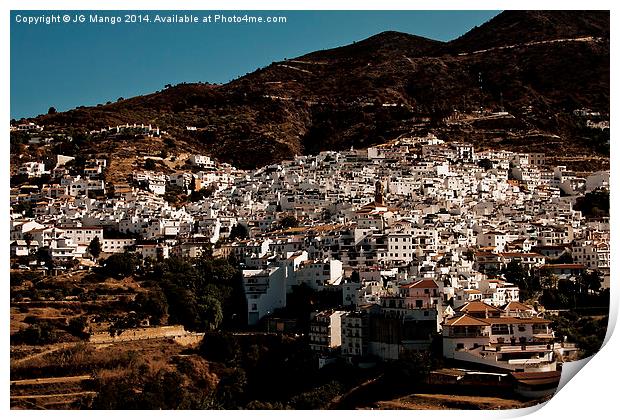  The town and municipality of Competa Print by JG Mango
